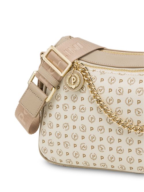 Borsa A Tracolla In Pvc Heritage Logo Classic Avorio/ghiaccio POLLINI | TE8526PP0IQ11/10A